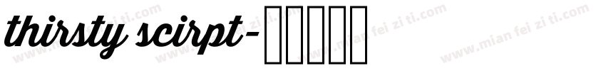 thirsty scirpt字体转换